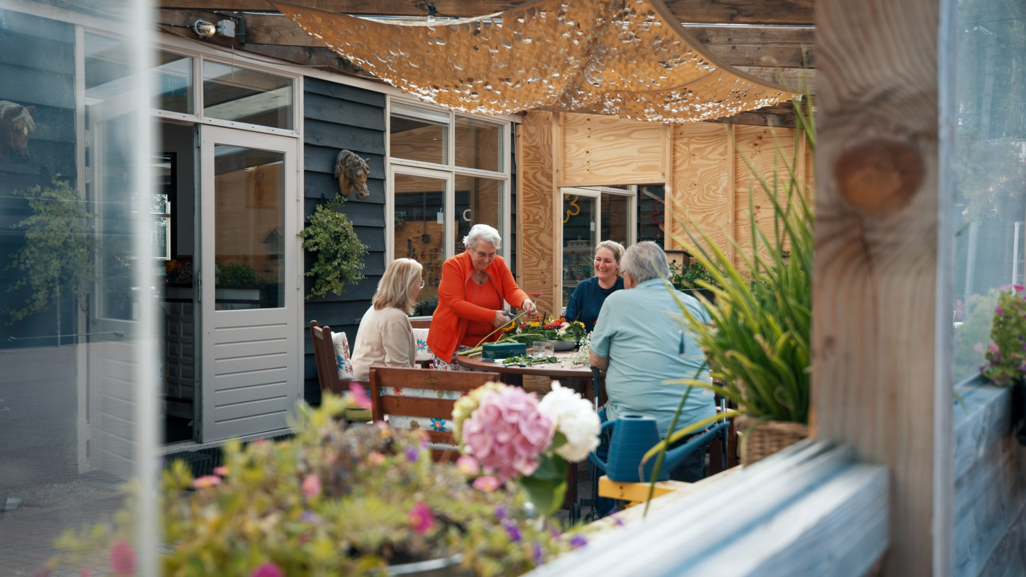 Samen genieten op het terras